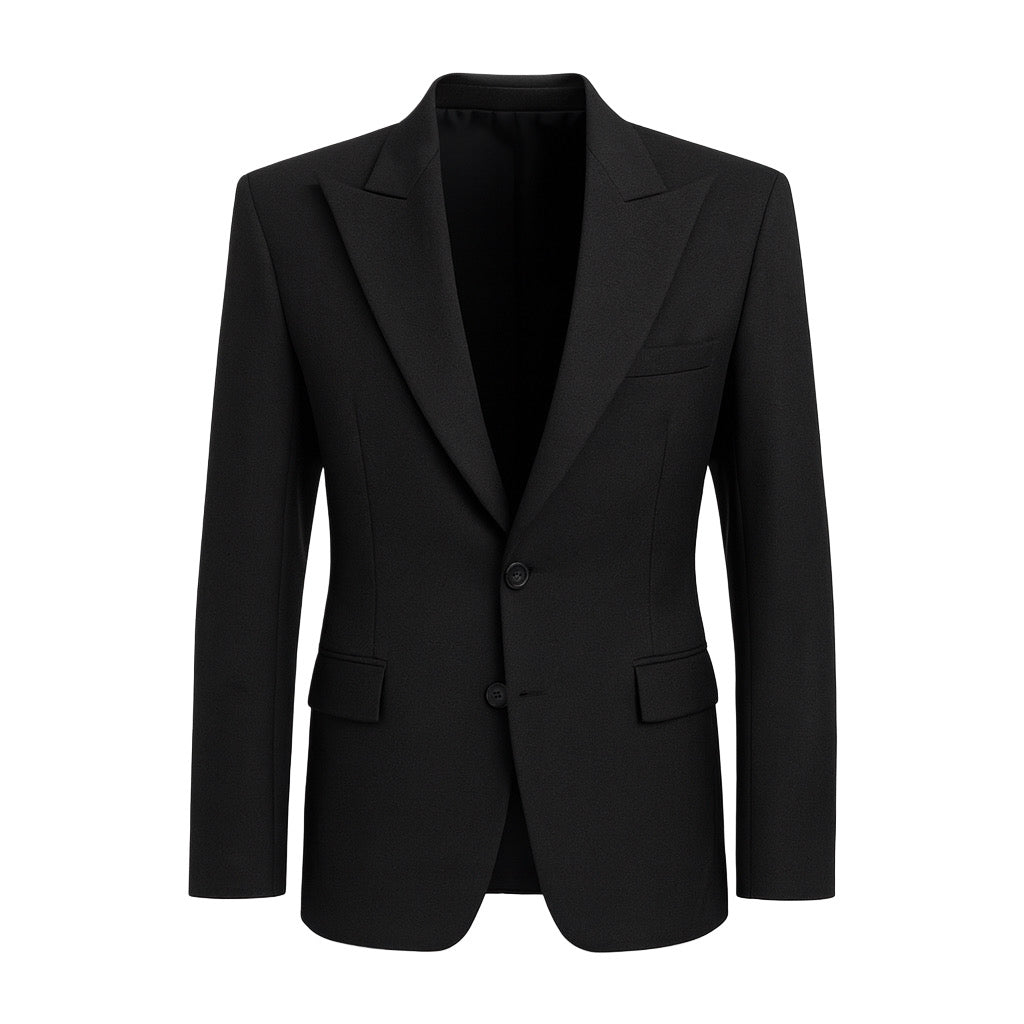 Czarna marynarka Paris z dużymi ramionami. Unisex