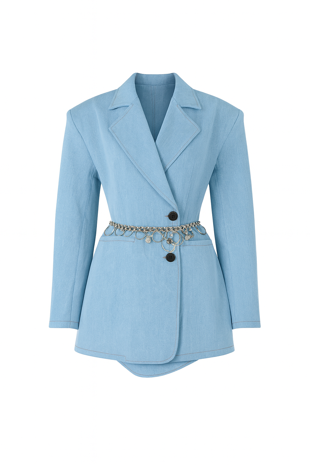 Jeansowa marynarka oversize