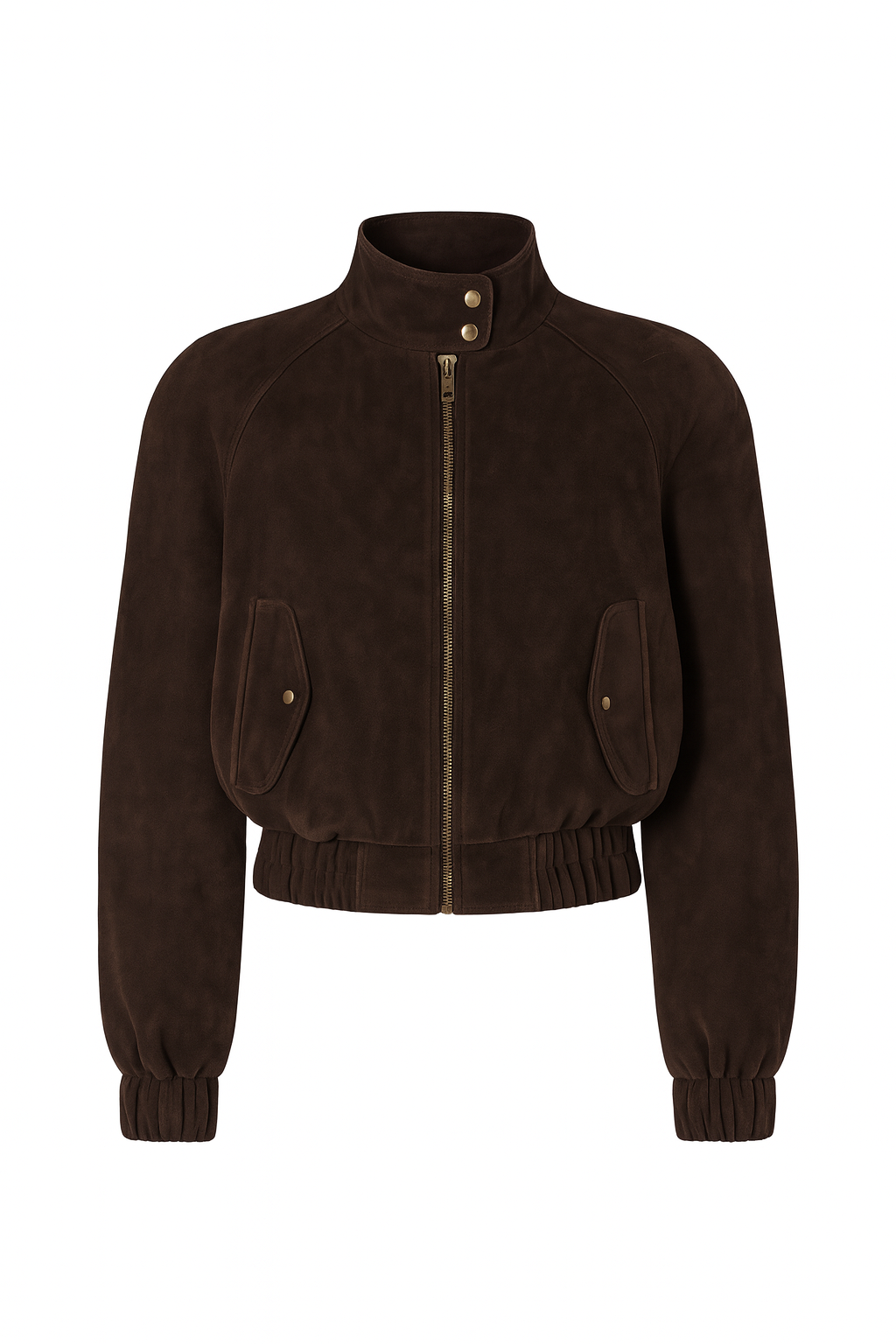 Kurtka Bomber z zamszu naturalnego