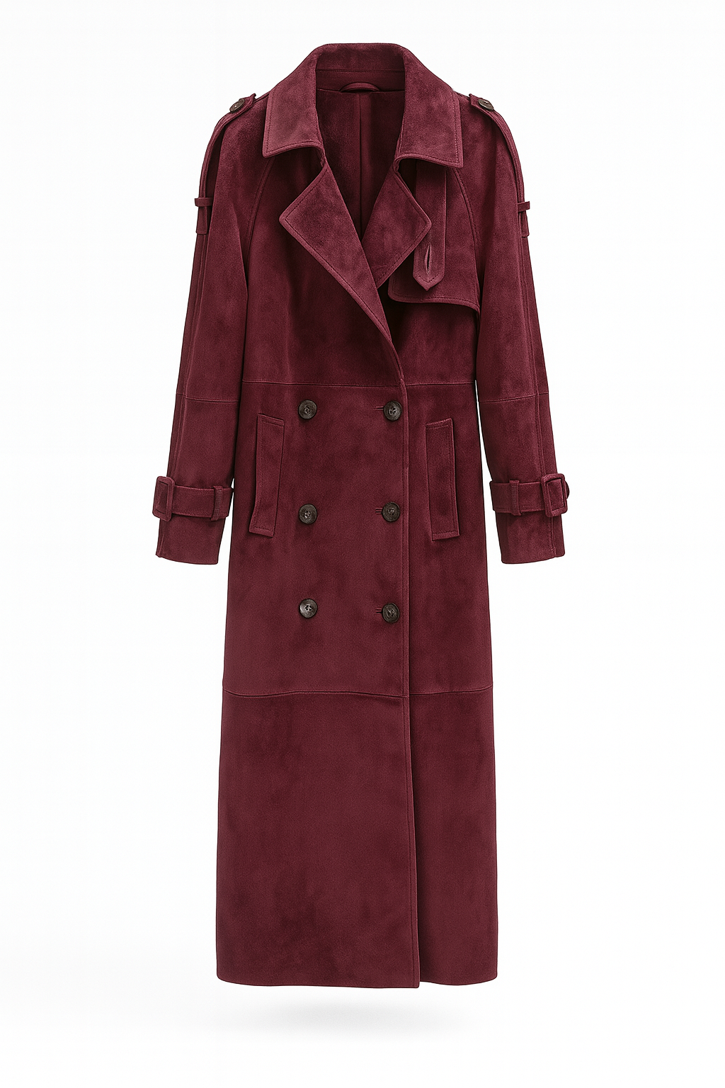 Skórzany, Maxi płaszcz o kroju sukienki z paskiem. Kilka kolorów. Skóra lub zamsz