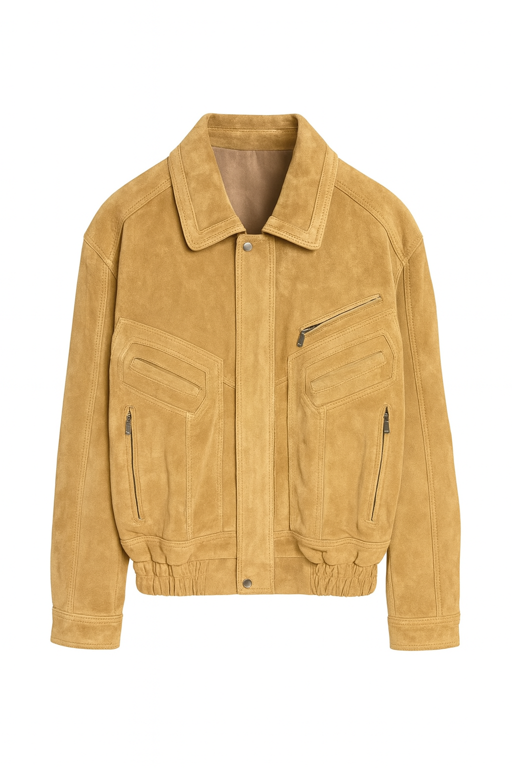 Skórzana kurtka Cappucino Unisex z zamszu