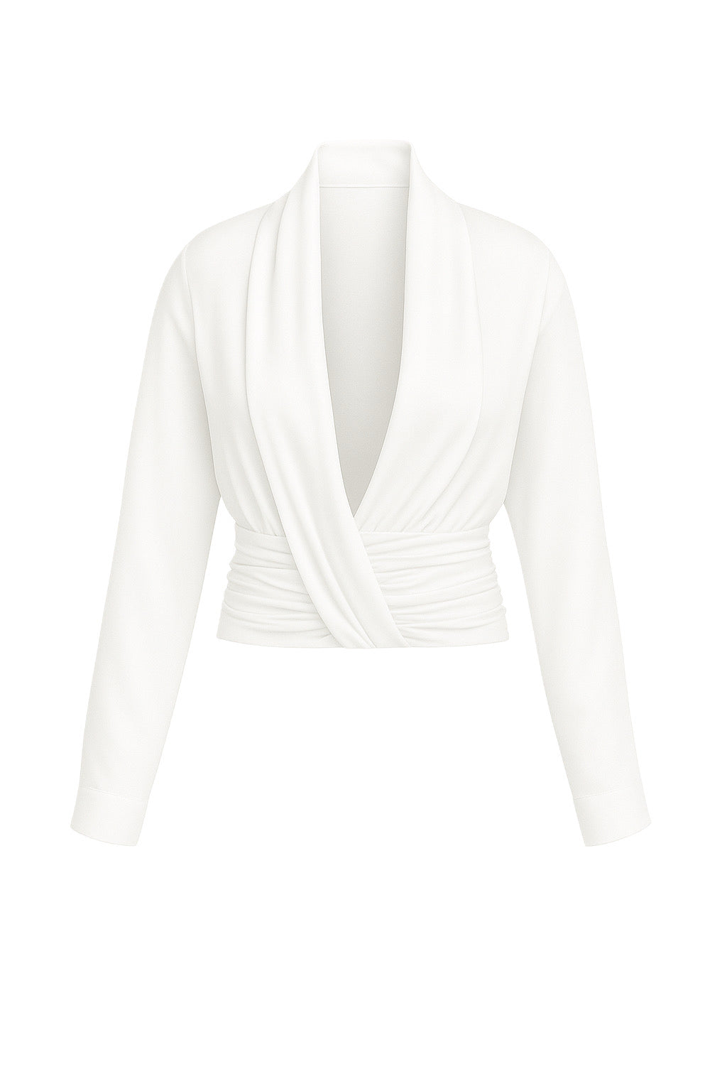 Męska koszula z jedwabiu z pasem. Biała i czarna