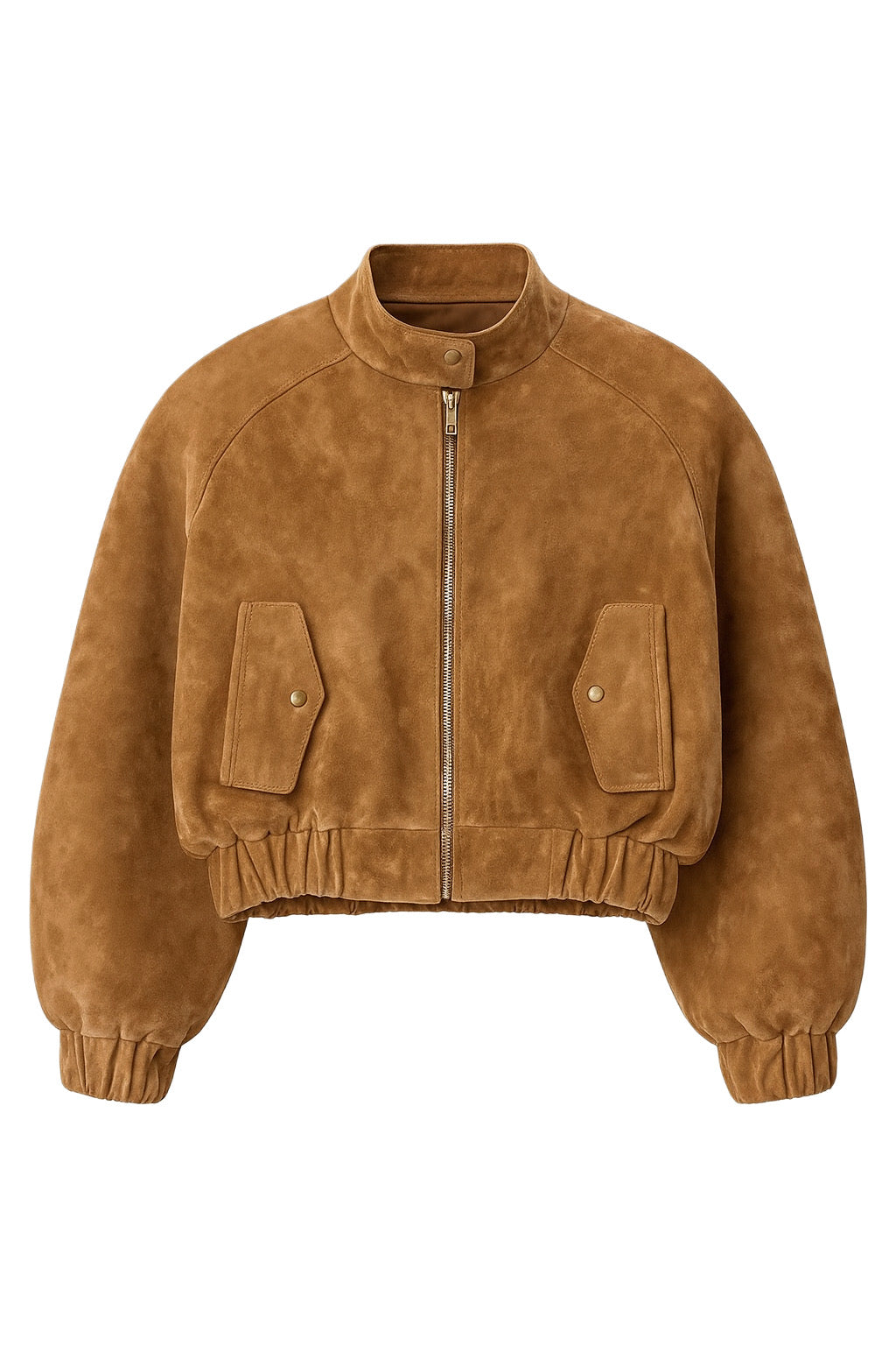 Kurtka Bomber z zamszu naturalnego