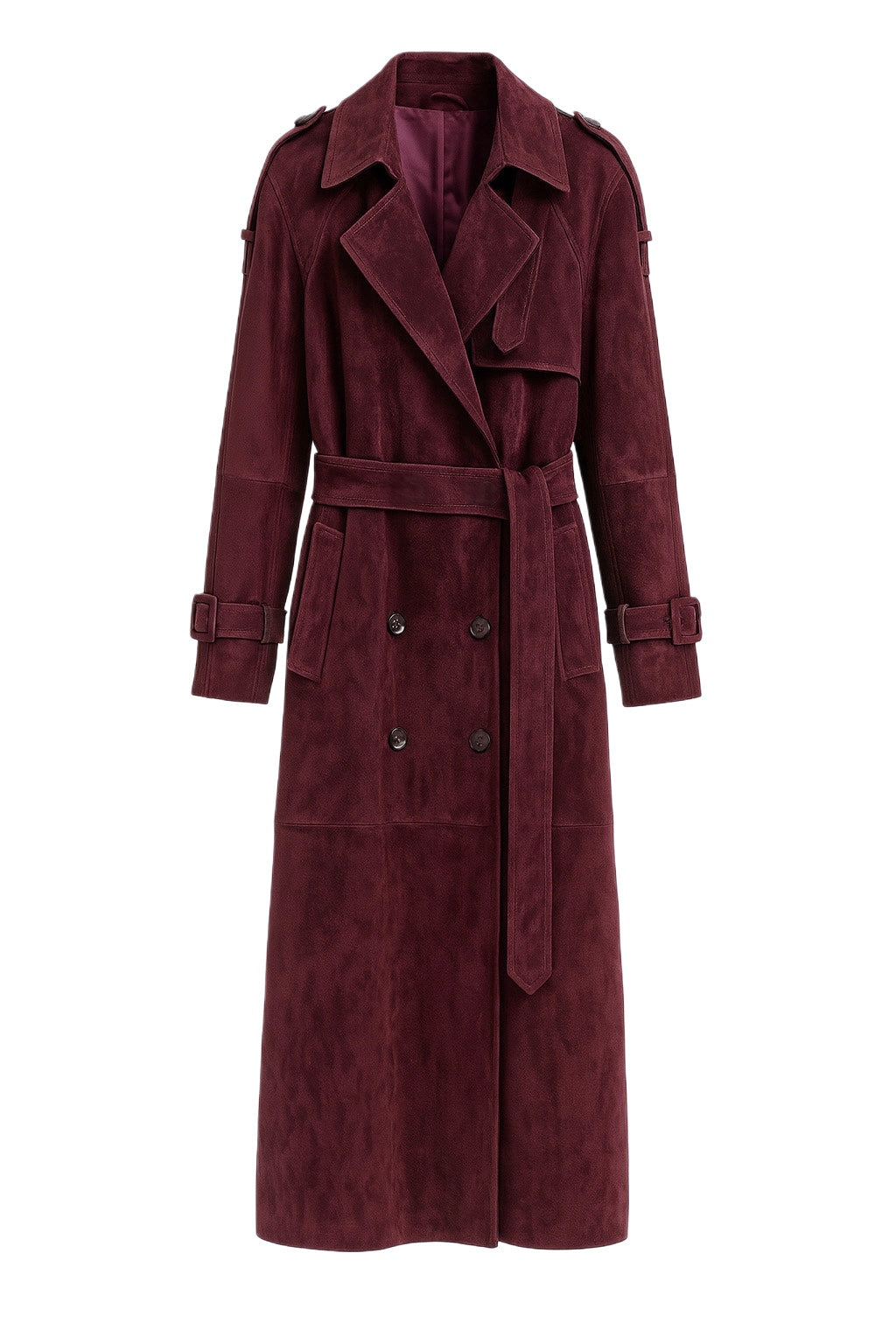 Skórzany, Maxi płaszcz o kroju sukienki z paskiem. Kilka kolorów. Skóra lub zamsz