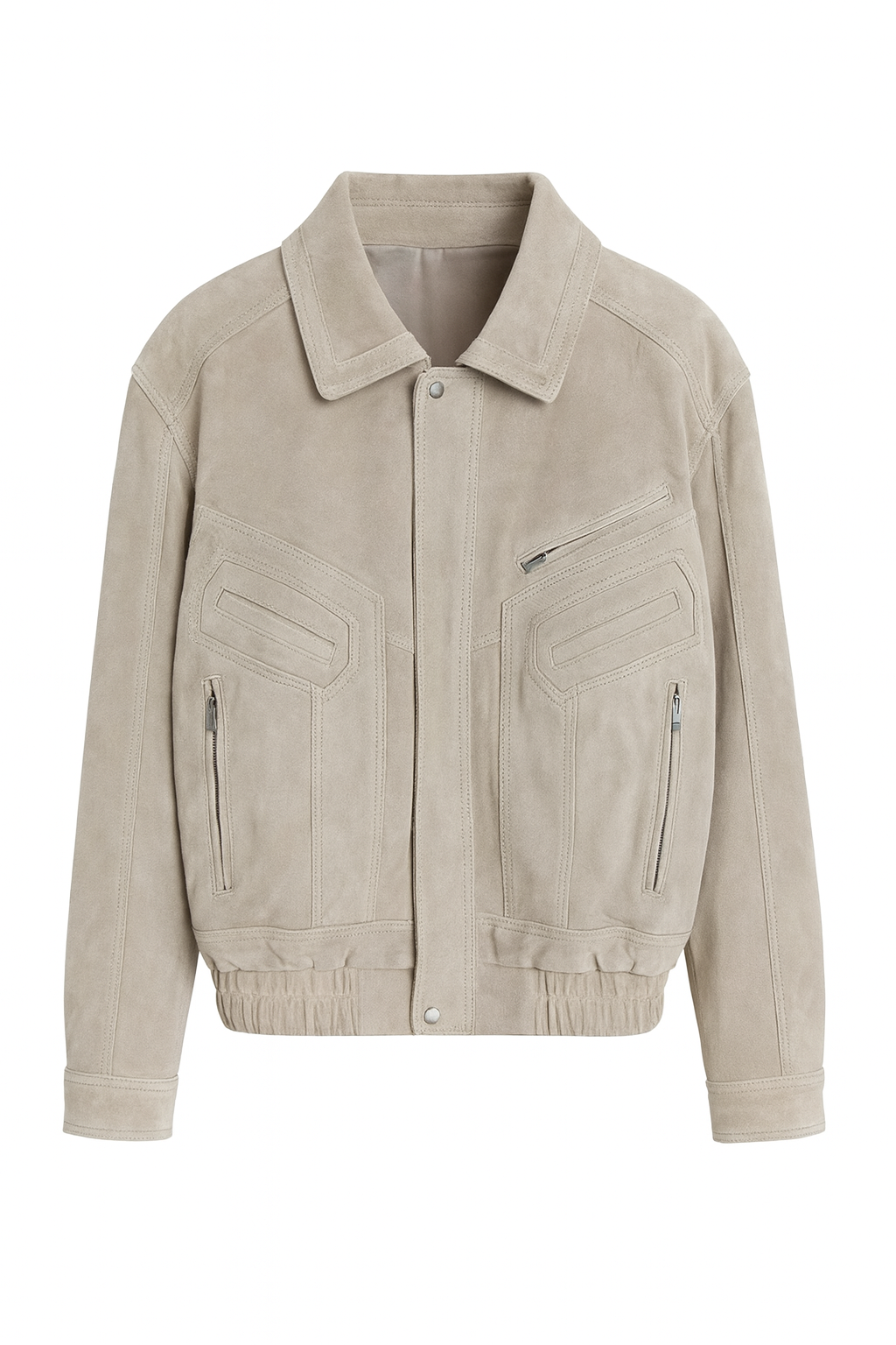 Skórzana kurtka Cappucino Unisex z zamszu