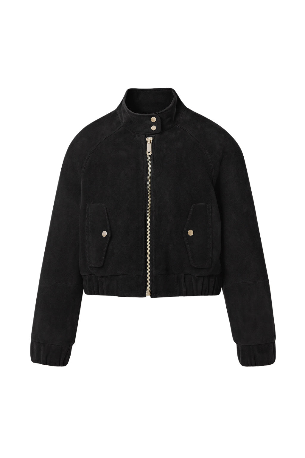 Kurtka Bomber z zamszu naturalnego