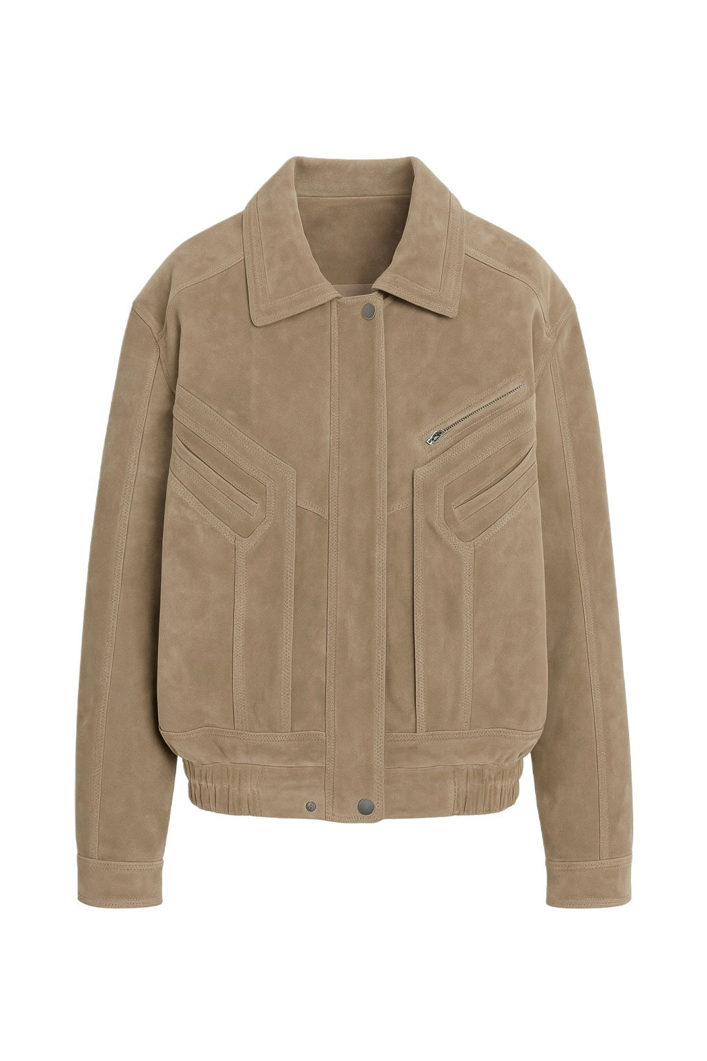 Skórzana kurtka Cappucino Unisex z zamszu