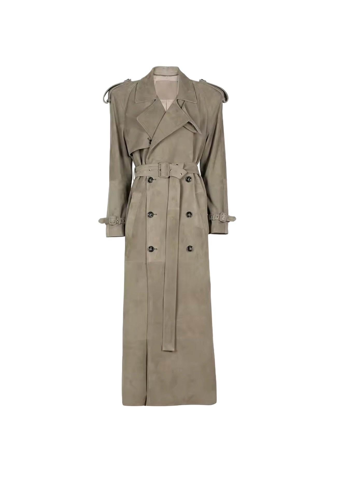 Skórzany, Maxi płaszcz o kroju sukienki z paskiem. Kilka kolorów. Skóra lub zamsz