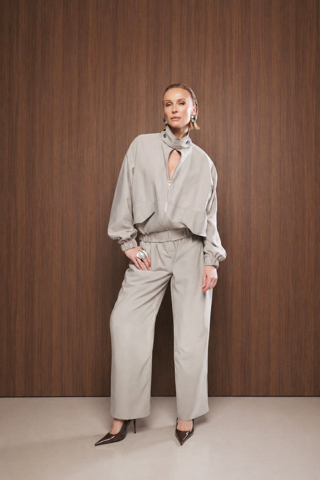 SAND GREY Tracksuit Set - Vaulte