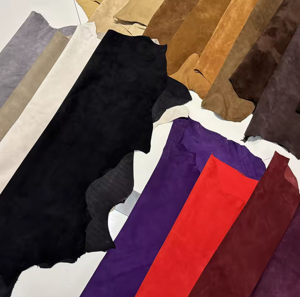 Skórzany, Maxi płaszcz o kroju sukienki z paskiem. Kilka kolorów. Skóra lub zamsz