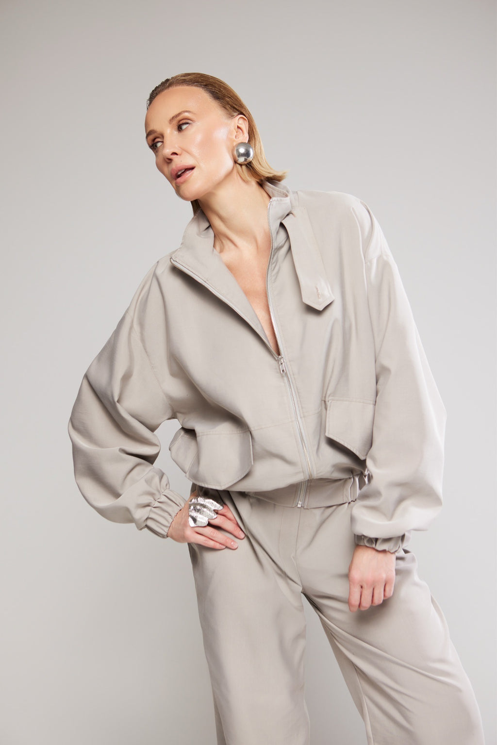 SAND GREY Tracksuit Set - Vaulte