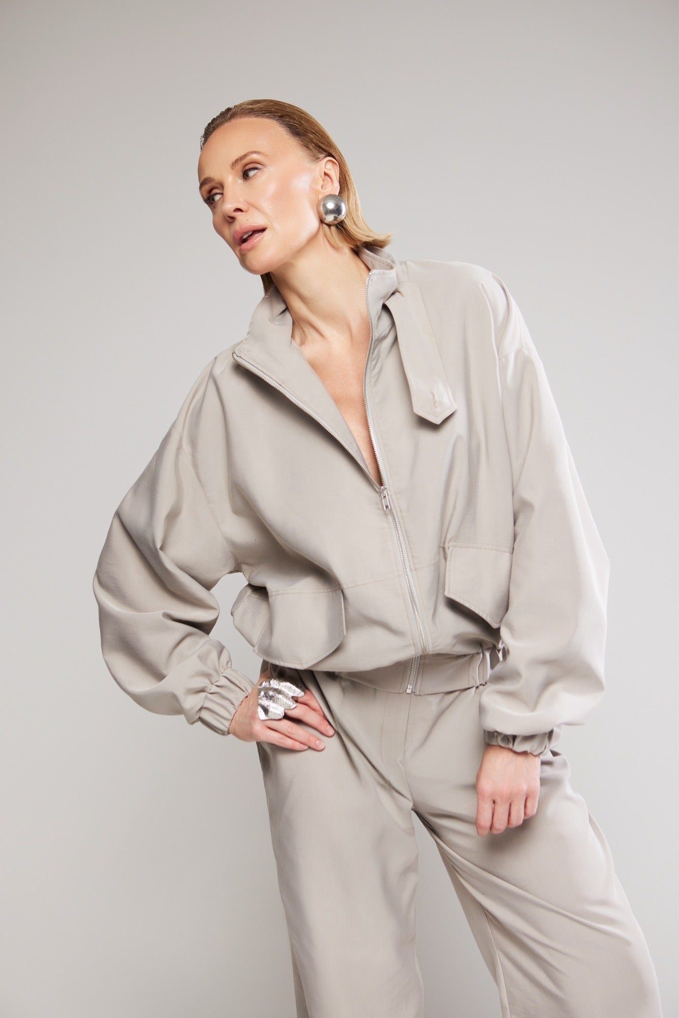SAND GREY Tracksuit Set - Vaulte