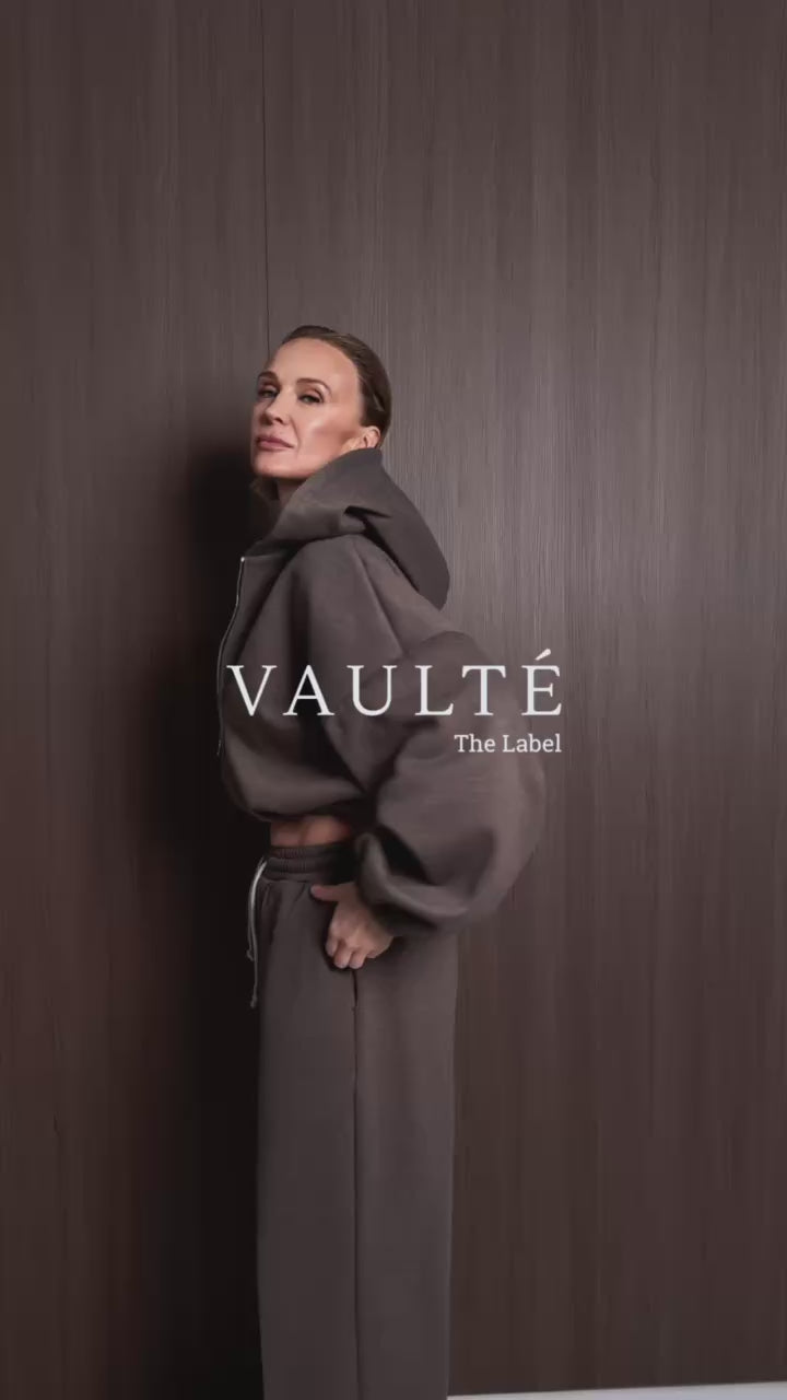 Brązowy dres Cappuccino Lounge set - Vaulte